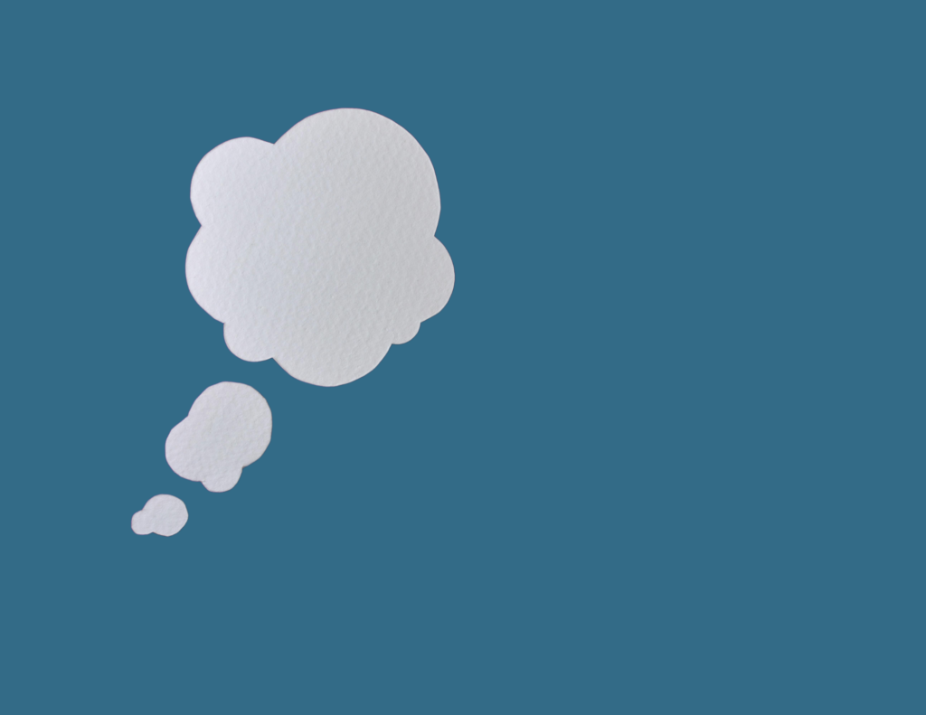 Denkwolk dat symbool staat voor advieswerk - communicatie